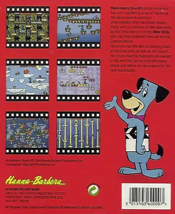 Huckleberry Hound in Hollywood Capers box cover back